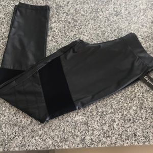 Faux leather leggings